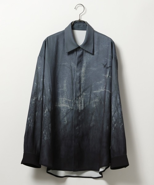 HARE（ハレ）の「ランドスケープフォトシャツ(HARE)（シャツ/ブラウス・メンズ・ブラック/グレー・FREE）」の12枚目の写真