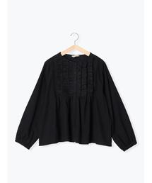 Samansa Mos2 | 切替フリルブラウス(シャツ/ブラウス)