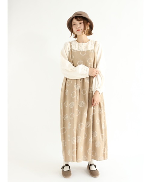 Samansa Mos2（サマンサ モスモス）の「切替フリルブラウス（シャツ/ブラウス・レディース・ブラック/キナリ/グリーン・ﾌﾘ-）」の17枚目の写真