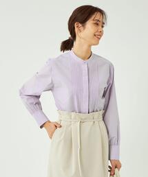 green label relaxing | ピンタック ギャザー シャツ(シャツ/ブラウス)