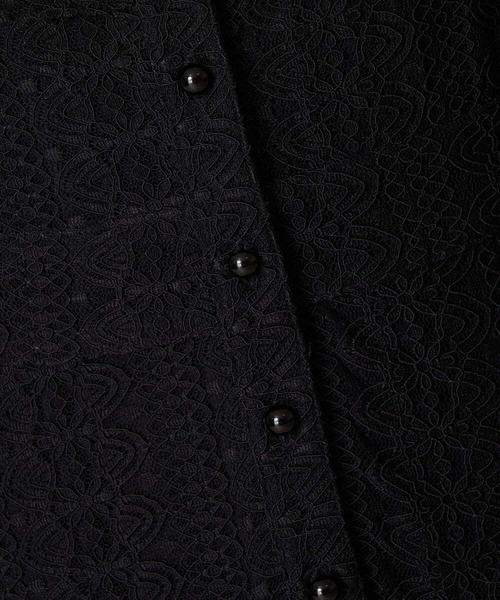 A de a.v.v（アードアー・ヴェ・ヴェ）の「総レースワンピ―ス（ドレス・レディース・ブラック/アイボリー・36/38）」の13枚目の写真