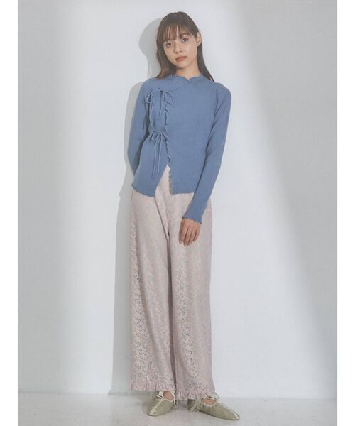 merry jenny(メリージェニー)の「ribbonラップニットtops(ニット/セーター・レディース・アイボリー/ブラック/ブルー・FREE)」の8枚目の写真