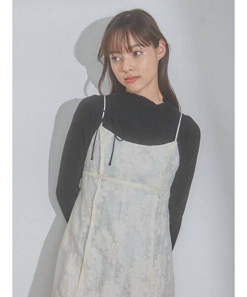 merry jenny(メリージェニー)の「ribbonラップニットtops(ニット/セーター・レディース・アイボリー/ブラック/ブルー・FREE)」の9枚目の写真