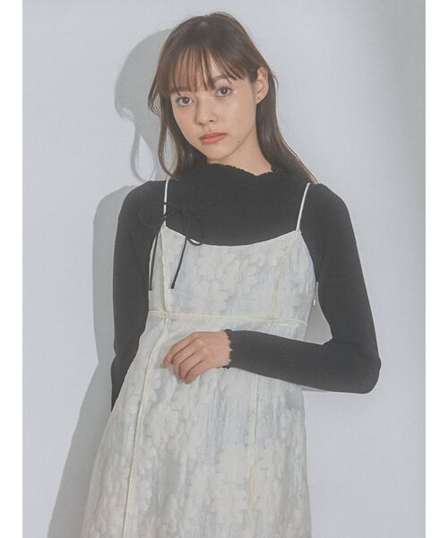 merry jenny(メリージェニー)の「ribbonラップニットtops(ニット/セーター・レディース・アイボリー/ブラック/ブルー・FREE)」の10枚目の写真