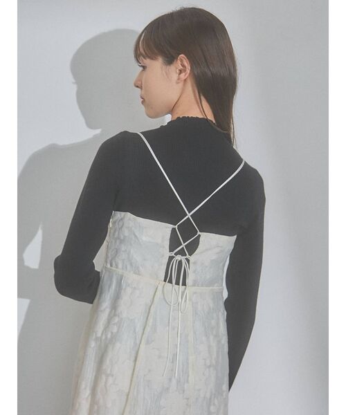 merry jenny(メリージェニー)の「ribbonラップニットtops(ニット/セーター・レディース・アイボリー/ブラック/ブルー・FREE)」の11枚目の写真