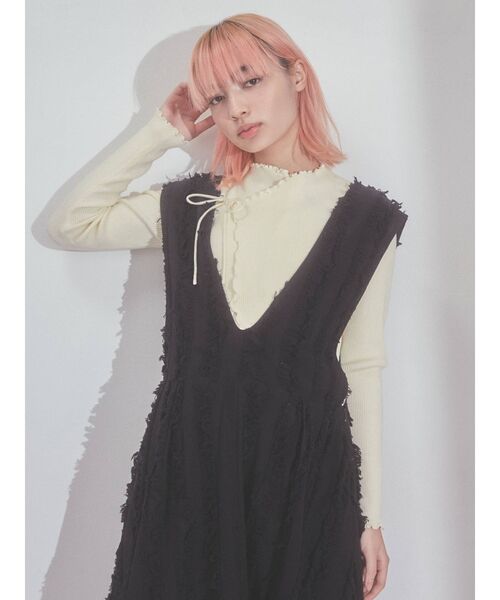 merry jenny(メリージェニー)の「ribbonラップニットtops(ニット/セーター・レディース・アイボリー/ブラック/ブルー・FREE)」の20枚目の写真