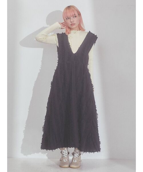 merry jenny(メリージェニー)の「ribbonラップニットtops(ニット/セーター・レディース・アイボリー/ブラック/ブルー・FREE)」の22枚目の写真