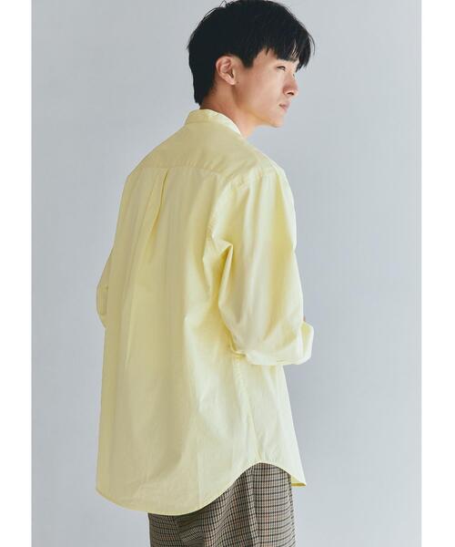 green label relaxing（グリーンレーベルリラクシング）の「トーマスメイソン ジャストルーズ バンドカラーシャツ（シャツ/ブラウス・メンズ・ネイビー/イエロー/ケリー・S/L/XL/M/XXL）」の5枚目の写真