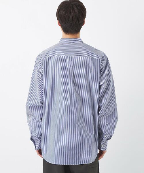 green label relaxing（グリーンレーベルリラクシング）の「トーマスメイソン ジャストルーズ バンドカラーシャツ（シャツ/ブラウス・メンズ・ネイビー/イエロー/ケリー・S/L/XL/M/XXL）」の11枚目の写真