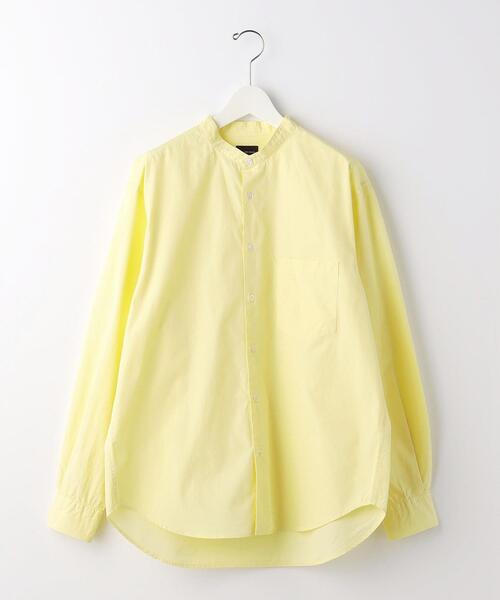 green label relaxing（グリーンレーベルリラクシング）の「トーマスメイソン ジャストルーズ バンドカラーシャツ（シャツ/ブラウス・メンズ・ネイビー/イエロー/ケリー・S/L/XL/M/XXL）」の20枚目の写真