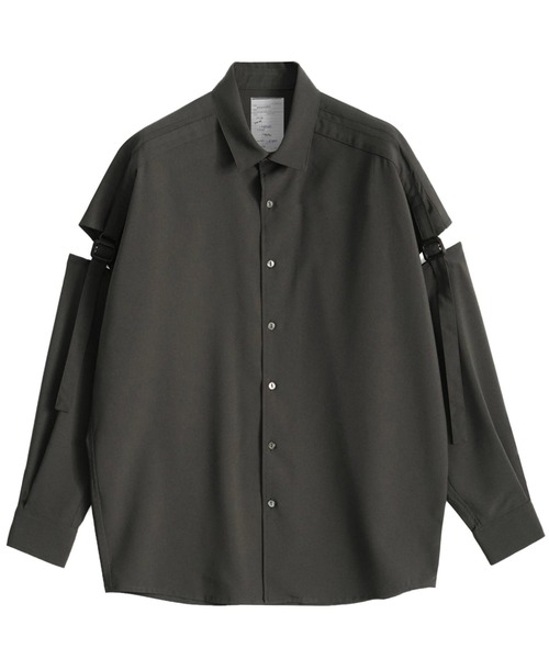 SHAREEF(シャリーフ)の「SEPARATE SLEEVE SHIRTS(シャツ/ブラウス・メンズ・ブラック/ホワイト/ブラウン・1/2/3)」の3枚目の写真