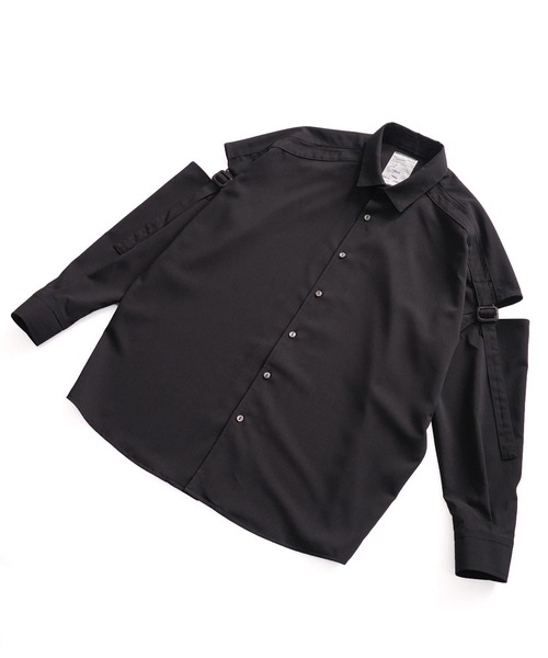 SHAREEF(シャリーフ)の「SEPARATE SLEEVE SHIRTS(シャツ/ブラウス・メンズ・ブラック/ホワイト/ブラウン・1/2/3)」の9枚目の写真