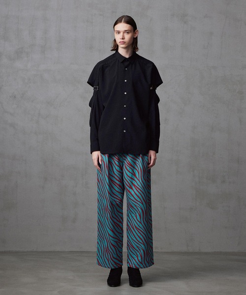 SHAREEF(シャリーフ)の「SEPARATE SLEEVE SHIRTS(シャツ/ブラウス・メンズ・ブラック/ホワイト/ブラウン・1/2/3)」の18枚目の写真