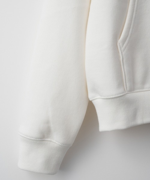 D.TT.K(ディティーティーケー)の「D.TT.K TEAM ZIP HOODIE 刺繍ロゴ オーバーサイズ ジップ パーカー(パーカー・メンズ・ホワイト/ライトパープル/ブラック・MEDIUM/LARGE/X-LARGE)」の7枚目の写真