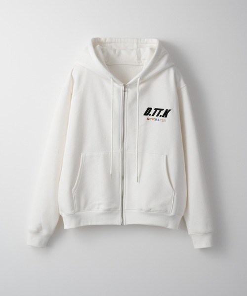 D.TT.K(ディティーティーケー)の「D.TT.K TEAM ZIP HOODIE 刺繍ロゴ オーバーサイズ ジップ パーカー(パーカー・メンズ・ホワイト/ライトパープル/ブラック・MEDIUM/LARGE/X-LARGE)」の22枚目の写真