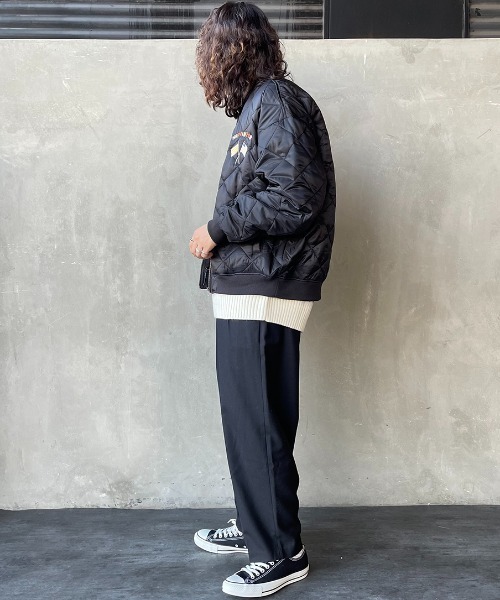JEANS FACTORY Clothes（ジーンズファクトリークローズ）の「[Jeans Factory Clothes/ジーンズファクトリークローズ] ベトジャン風 キルティングブルゾン（ブルゾン・レディース・ブラック/オリーブ/オフホワイト・L/M）」の8枚目の写真