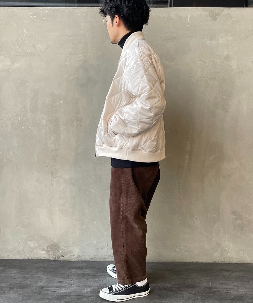JEANS FACTORY Clothes（ジーンズファクトリークローズ）の「[Jeans Factory Clothes/ジーンズファクトリークローズ] ベトジャン風 キルティングブルゾン（ブルゾン・レディース・ブラック/オリーブ/オフホワイト・L/M）」の15枚目の写真