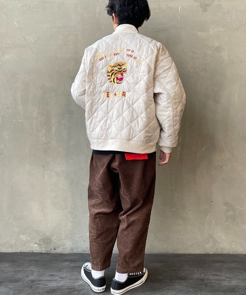JEANS FACTORY Clothes（ジーンズファクトリークローズ）の「[Jeans Factory Clothes/ジーンズファクトリークローズ] ベトジャン風 キルティングブルゾン（ブルゾン・レディース・ブラック/オリーブ/オフホワイト・L/M）」の6枚目の写真