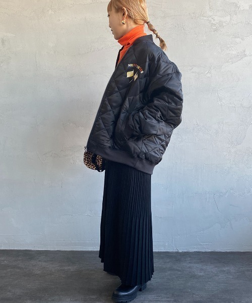 JEANS FACTORY Clothes（ジーンズファクトリークローズ）の「[Jeans Factory Clothes/ジーンズファクトリークローズ] ベトジャン風 キルティングブルゾン（ブルゾン・レディース・ブラック/オリーブ/オフホワイト・L/M）」の16枚目の写真