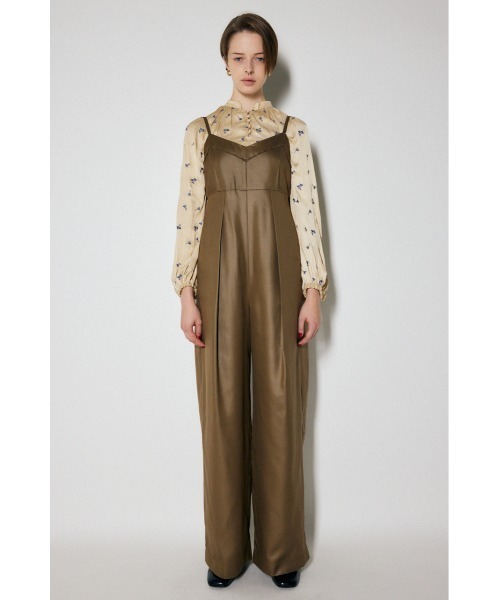 MOUSSY（マウジー）の「【HOLIDAY COLLECTION】WIDE CAMI オールインワン（つなぎ/オールインワン・レディース・グレー/ブラウン・2/1）」の3枚目の写真