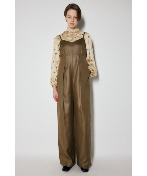 MOUSSY（マウジー）の「【HOLIDAY COLLECTION】WIDE CAMI オールインワン（つなぎ/オールインワン・レディース・グレー/ブラウン・2/1）」の4枚目の写真