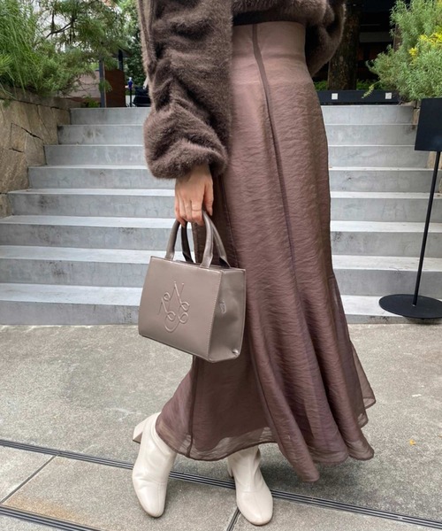 one after another NICE CLAUP（ワンアフターアナザーナイスクラップ）の「ロゴモチーフエンボスミニバック（ショルダーバッグ・レディース・アイボリー/ピンク/グレイッシュベージュ/ブラック・FREE）」の12枚目の写真