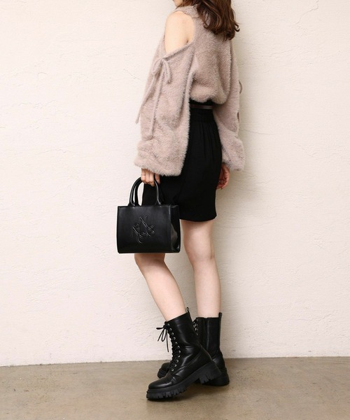 ロゴモチーフエンボスミニバック（ショルダーバッグ）｜one after