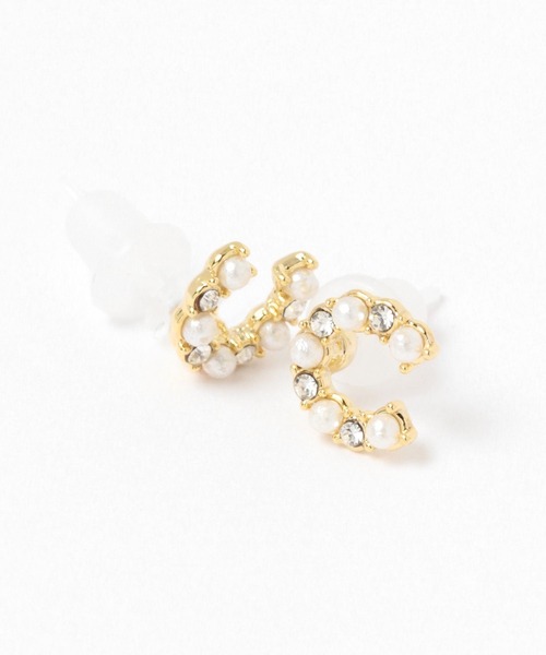 セール】馬蹄セラミックピアス/MATINEE LINE/172502（ピアス（両