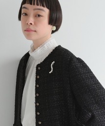 パールカーブブローチ