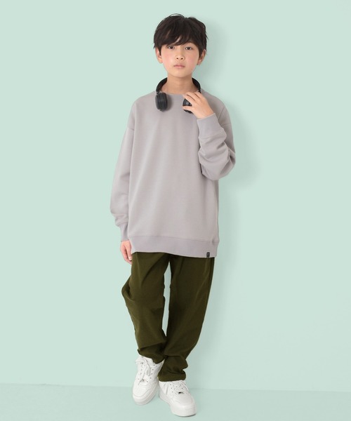 GLAZOS（グラソス）の「ダンボール・トレーナー（スウェット・キッズ・サックスブルー/ブラック/ライトグレー・140cm/150cm/160cm/170cm）」の2枚目の写真