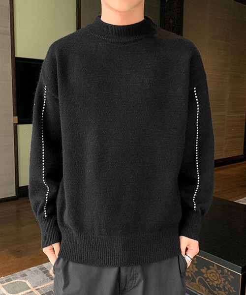 aimoha（アイモハ）の「タートルネックニットセーター（ニット/セーター・メンズ・ブラック/カーキ/ブルー・MEDIUM/LARGE/X-LARGE/XX-LARGE）」の8枚目の写真