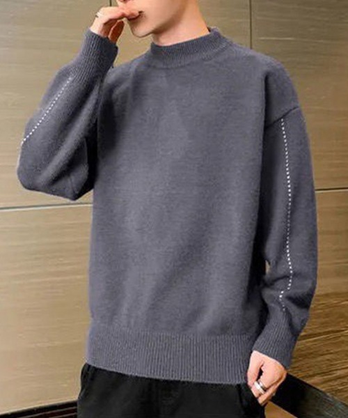 aimoha（アイモハ）の「タートルネックニットセーター（ニット/セーター・メンズ・ブラック/カーキ/ブルー・MEDIUM/LARGE/X-LARGE/XX-LARGE）」の11枚目の写真