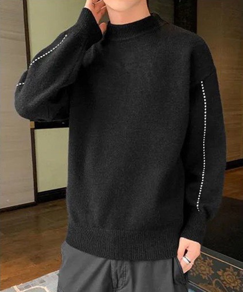 aimoha（アイモハ）の「タートルネックニットセーター（ニット/セーター・メンズ・ブラック/カーキ/ブルー・MEDIUM/LARGE/X-LARGE/XX-LARGE）」の14枚目の写真