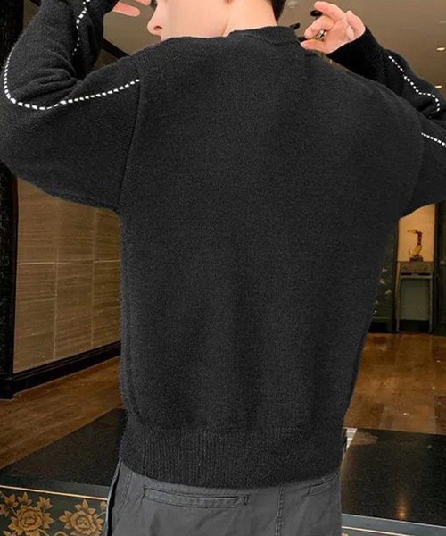 aimoha（アイモハ）の「タートルネックニットセーター（ニット/セーター・メンズ・ブラック/カーキ/ブルー・MEDIUM/LARGE/X-LARGE/XX-LARGE）」の15枚目の写真