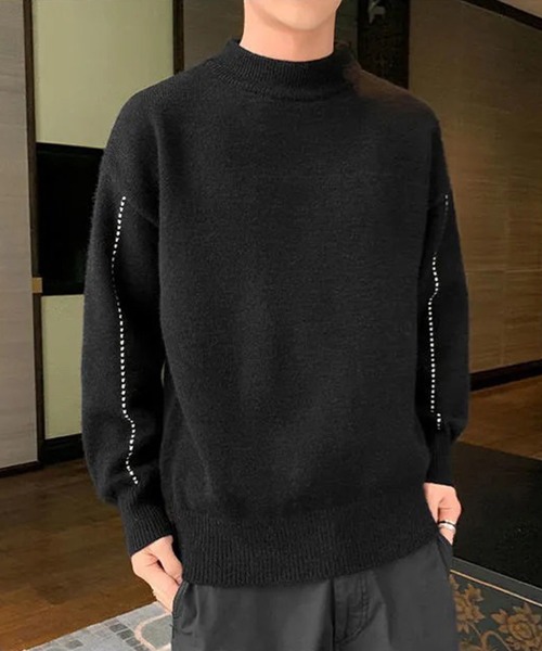 aimoha（アイモハ）の「タートルネックニットセーター（ニット/セーター・メンズ・ブラック/カーキ/ブルー・MEDIUM/LARGE/X-LARGE/XX-LARGE）」の16枚目の写真