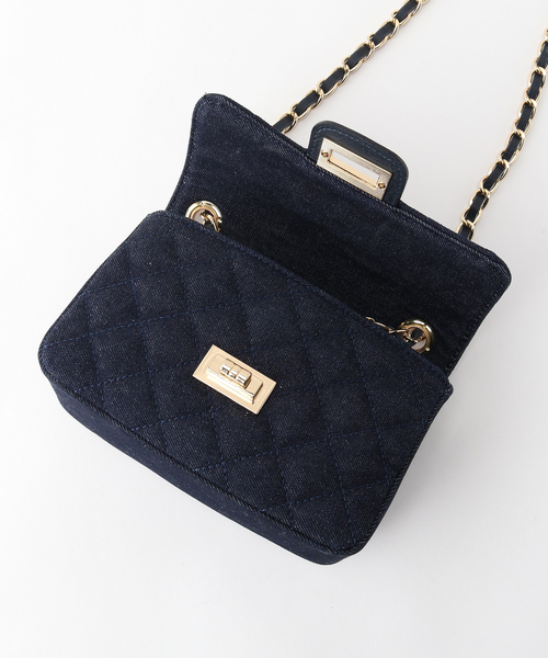 美品　AULENTTI バニティキルティングバッグ ショルダーバッグ AULENTTI ショルダーバッグ バッグ 「AULENTTI」レザー