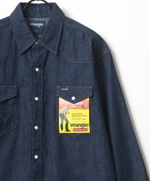 Wrangler（ラングラー）の「Wrangler/ラングラー Denim Western Shirt/デニムウエスタンシャツ/レギュラーカラーシャツ（シャツ/ブラウス）」