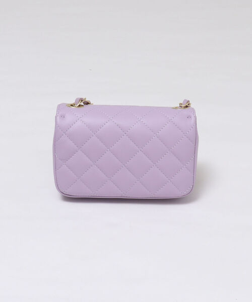 NOLLEY’S（ノーリーズ）の「【五明祐子さんコラボアイテム】キルティングポシェット（ショルダーバッグ・レディース・アイボリー/ラベンダー・FREE）」の5枚目の写真