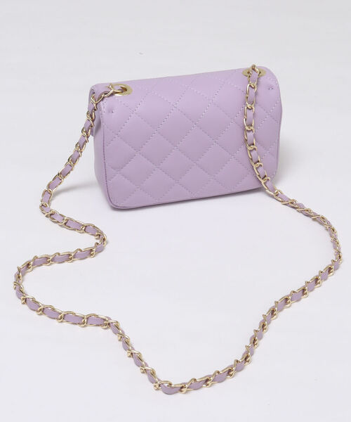 NOLLEY’S（ノーリーズ）の「【五明祐子さんコラボアイテム】キルティングポシェット（ショルダーバッグ・レディース・アイボリー/ラベンダー・FREE）」の8枚目の写真