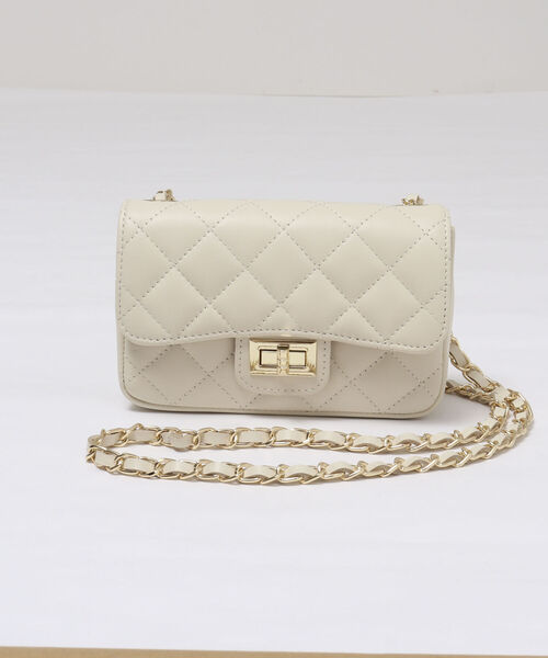 NOLLEY’S（ノーリーズ）の「【五明祐子さんコラボアイテム】キルティングポシェット（ショルダーバッグ・レディース・アイボリー/ラベンダー・FREE）」の19枚目の写真