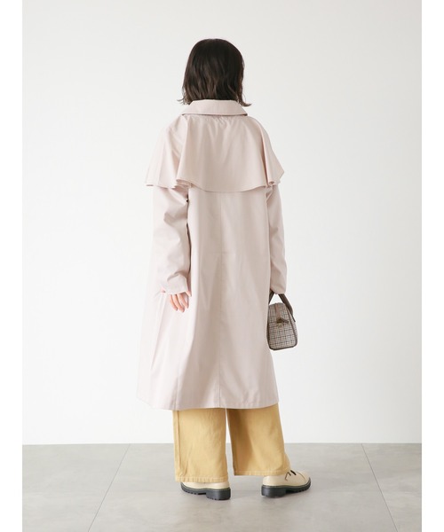 ehka sopo（エヘカソポ）の「ケープ付ステンカラーコート（ステンカラーコート・レディース・ベージュ/カーキ/ライトベージュ・ﾌﾘ-）」の6枚目の写真