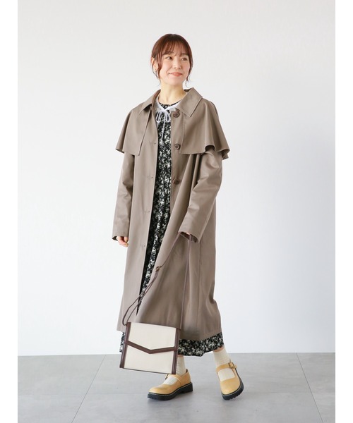 ehka sopo（エヘカソポ）の「ケープ付ステンカラーコート（ステン