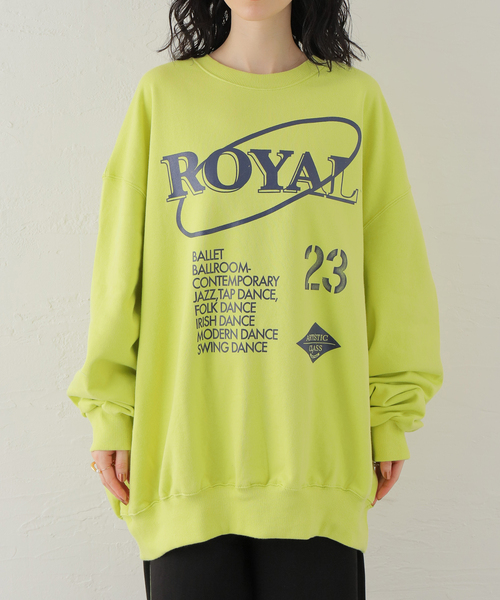 TheOpen Product（ザオープンプロダクト）の「【THE OPEN PRODUCT】ROYAL LETTER SWEATSHIRT：スウェット（スウェット・レディース・イエロー/ブルー系その他・MEDIUM）」の18枚目の写真