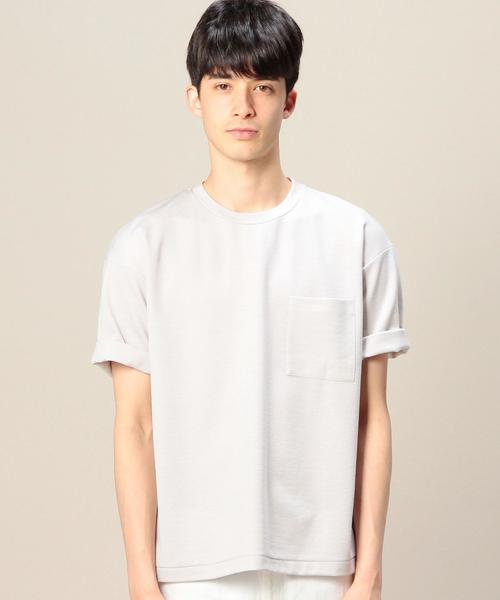 BEAUTY&YOUTH UNITED ARROWS（ビューティーアンドユースユナイテッドアローズ）の「BY ポンチ フォルム クルーネック ショートスリーブ◆（Tシャツ/カットソー・メンズ・ネイビー/オリーブ/ライトグレー/ロイヤルブルー/グレー/その他1/ダークグレー・LARGE/MEDIUM/SMALL/X-LARGE）」の18枚目の写真