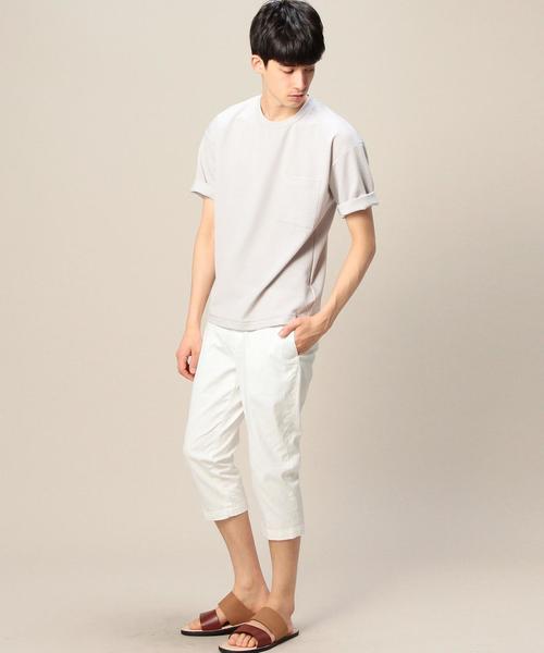 BEAUTY&YOUTH UNITED ARROWS（ビューティーアンドユースユナイテッドアローズ）の「BY ポンチ フォルム クルーネック ショートスリーブ◆（Tシャツ/カットソー・メンズ・ネイビー/オリーブ/ライトグレー/ロイヤルブルー/グレー/その他1/ダークグレー・LARGE/MEDIUM/SMALL/X-LARGE）」の20枚目の写真