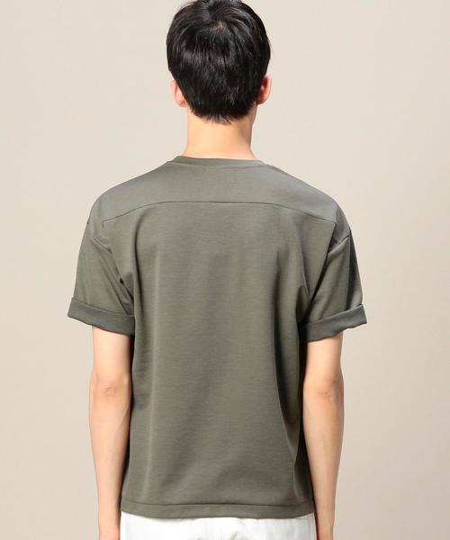 BEAUTY&YOUTH UNITED ARROWS（ビューティーアンドユースユナイテッドアローズ）の「BY ポンチ フォルム クルーネック ショートスリーブ◆（Tシャツ/カットソー・メンズ・ネイビー/オリーブ/ライトグレー/ロイヤルブルー/グレー/その他1/ダークグレー・LARGE/MEDIUM/SMALL/X-LARGE）」の12枚目の写真