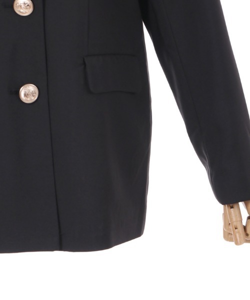 axes femme POETIQUE（アクシーズファムポエティック）の「セーラーカラーロングジャケット（その他アウター・レディース・ベージュ/ブルー/ブラック・MEDIUM）」の4枚目の写真