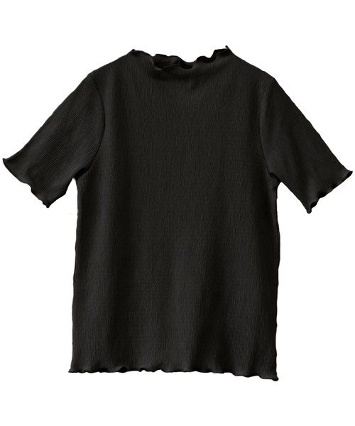 Social GIRL（ソーシャルガール）の「プチハイネックメローリブトップス（Tシャツ/カットソー・レディース・アイボリー/ブラック/グレイッシュベージュ/ブルー・M）」の19枚目の写真