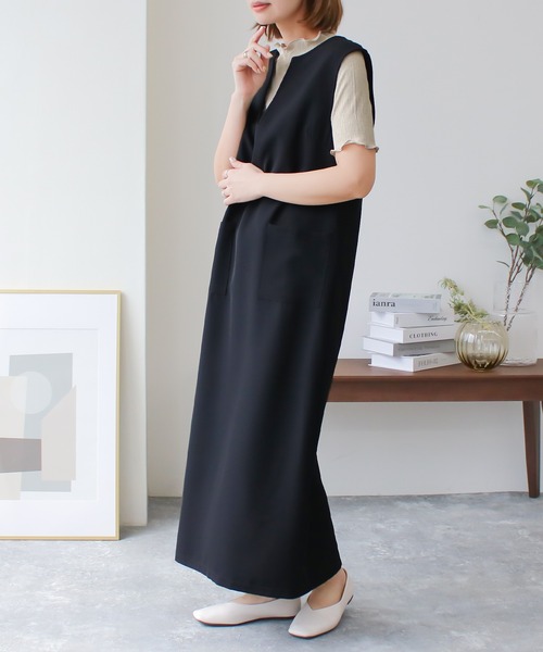 Social GIRL（ソーシャルガール）の「プチハイネックメローリブトップス（Tシャツ/カットソー・レディース・アイボリー/ブラック/グレイッシュベージュ/ブルー・M）」の12枚目の写真