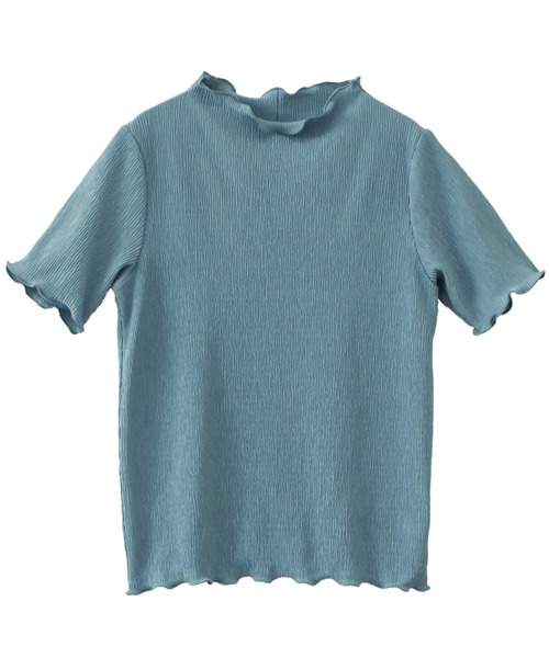 Social GIRL（ソーシャルガール）の「プチハイネックメローリブトップス（Tシャツ/カットソー・レディース・アイボリー/ブラック/グレイッシュベージュ/ブルー・M）」の13枚目の写真